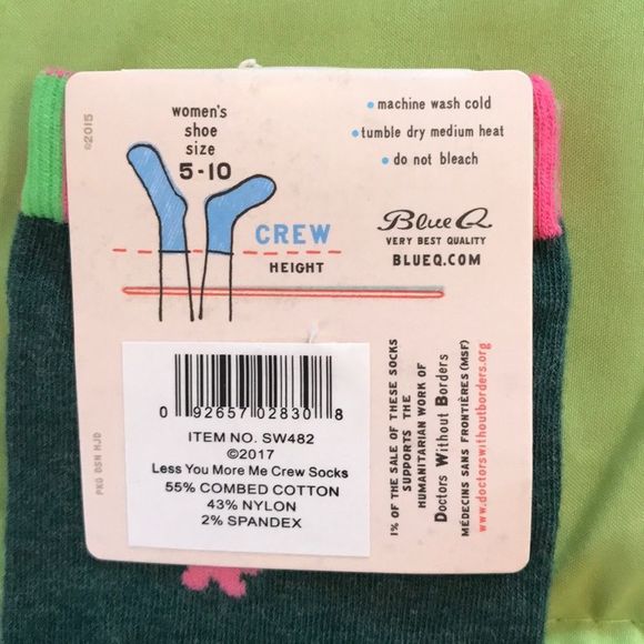 Blue Q women’s cotton crew socks - Mistakes - Picture 6 of 6